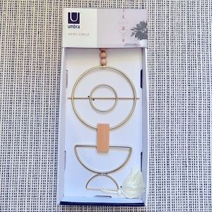 Umbra Aztec Circle Wall Hanging - gold